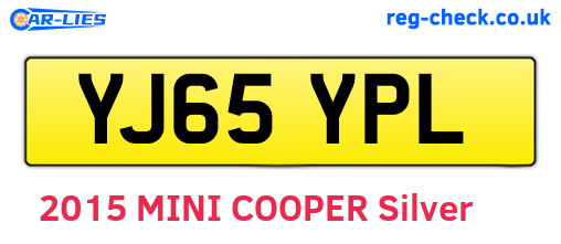 YJ65YPL are the vehicle registration plates.
