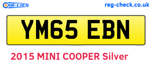 YM65EBN are the vehicle registration plates.