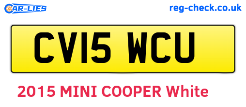 CV15WCU are the vehicle registration plates.