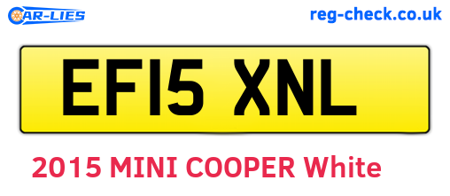EF15XNL are the vehicle registration plates.