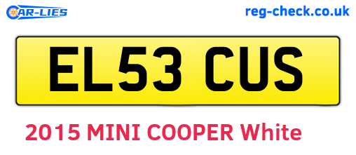 EL53CUS are the vehicle registration plates.