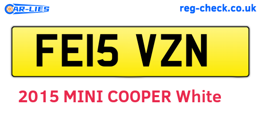 FE15VZN are the vehicle registration plates.