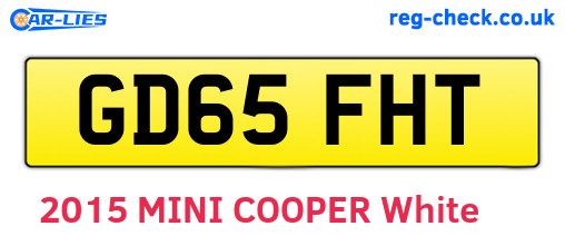 GD65FHT are the vehicle registration plates.