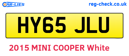 HY65JLU are the vehicle registration plates.