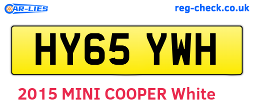 HY65YWH are the vehicle registration plates.
