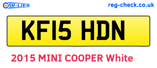 KF15HDN are the vehicle registration plates.