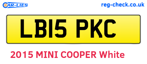 LB15PKC are the vehicle registration plates.