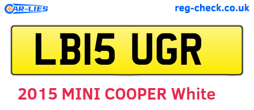 LB15UGR are the vehicle registration plates.
