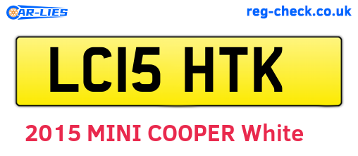 LC15HTK are the vehicle registration plates.