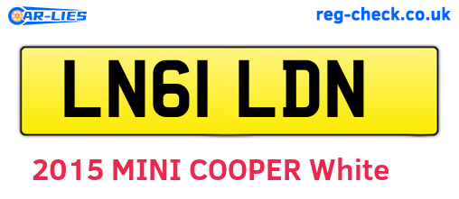 LN61LDN are the vehicle registration plates.