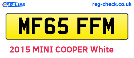 MF65FFM are the vehicle registration plates.