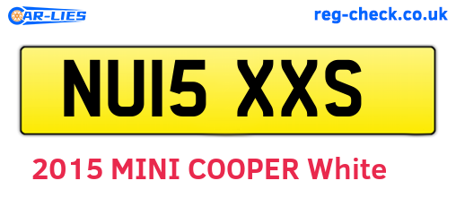 NU15XXS are the vehicle registration plates.