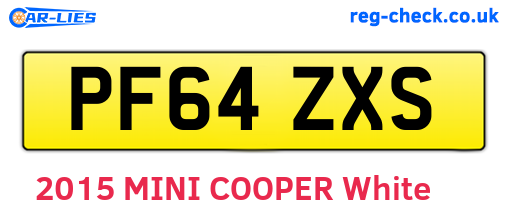 PF64ZXS are the vehicle registration plates.