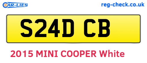 S24DCB are the vehicle registration plates.