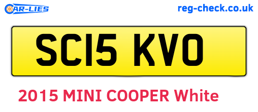 SC15KVO are the vehicle registration plates.