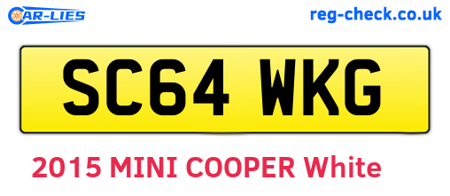 SC64WKG are the vehicle registration plates.