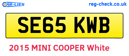 SE65KWB are the vehicle registration plates.