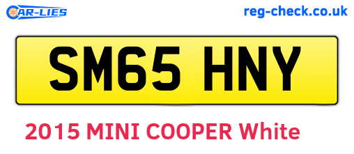 SM65HNY are the vehicle registration plates.