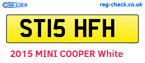 ST15HFH are the vehicle registration plates.