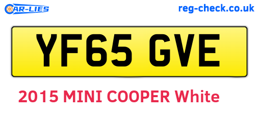 YF65GVE are the vehicle registration plates.