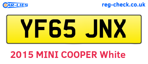 YF65JNX are the vehicle registration plates.