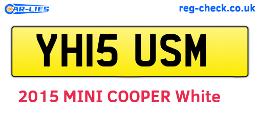 YH15USM are the vehicle registration plates.