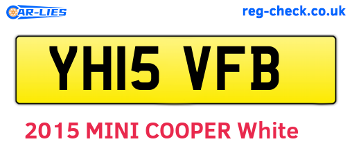 YH15VFB are the vehicle registration plates.