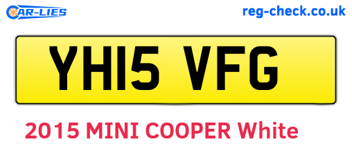 YH15VFG are the vehicle registration plates.
