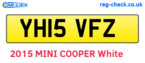 YH15VFZ are the vehicle registration plates.