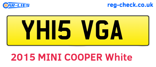 YH15VGA are the vehicle registration plates.