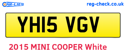 YH15VGV are the vehicle registration plates.
