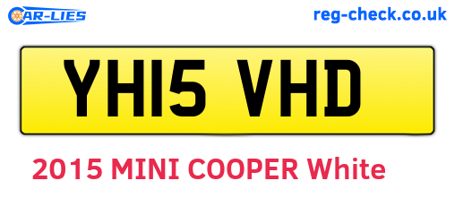 YH15VHD are the vehicle registration plates.