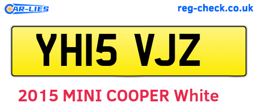 YH15VJZ are the vehicle registration plates.