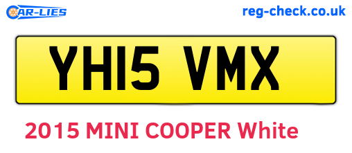 YH15VMX are the vehicle registration plates.