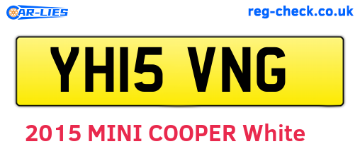 YH15VNG are the vehicle registration plates.