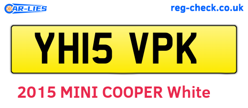 YH15VPK are the vehicle registration plates.