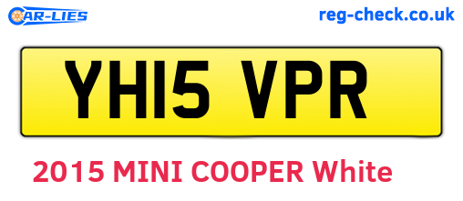 YH15VPR are the vehicle registration plates.