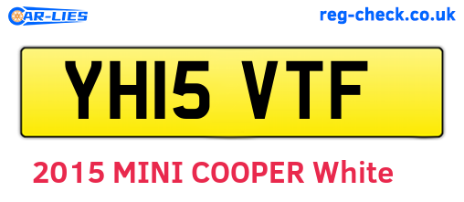 YH15VTF are the vehicle registration plates.