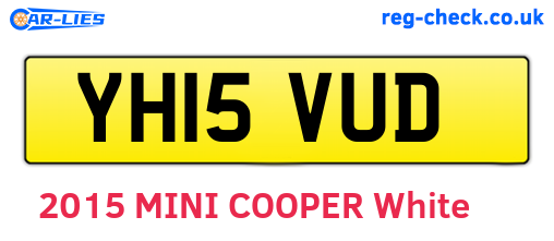 YH15VUD are the vehicle registration plates.