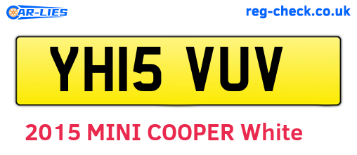 YH15VUV are the vehicle registration plates.