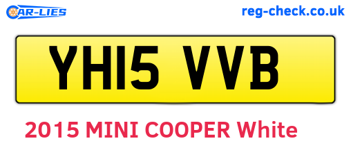 YH15VVB are the vehicle registration plates.