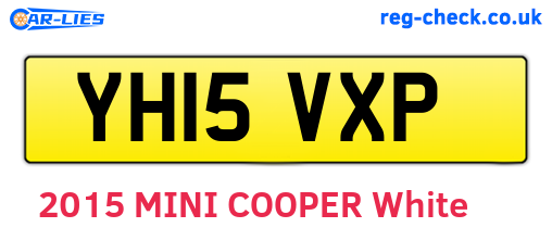 YH15VXP are the vehicle registration plates.