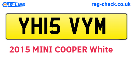 YH15VYM are the vehicle registration plates.