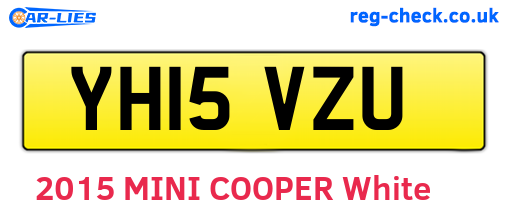 YH15VZU are the vehicle registration plates.