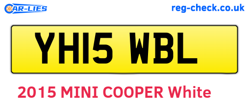 YH15WBL are the vehicle registration plates.