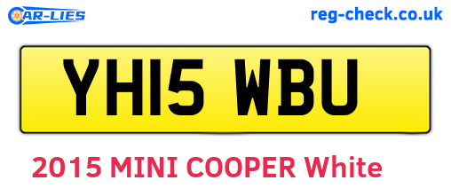 YH15WBU are the vehicle registration plates.