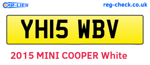 YH15WBV are the vehicle registration plates.