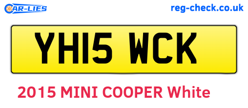 YH15WCK are the vehicle registration plates.