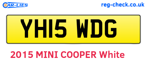 YH15WDG are the vehicle registration plates.