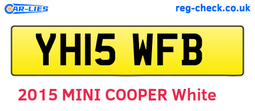 YH15WFB are the vehicle registration plates.